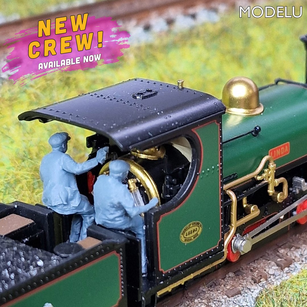 Modelu3d's tweet photo. Our final release for this weekend are new crews for the Mainline Hunslet 'Ladies'. These custom crews have been tested to make sure they would be the perfect addition to your narrow gauge locomotives.
Featured products:
11247 Crew 1
11248 Crew 2
#newproduct #modelu #TMRGUK https://t.co/W4EpaVQaJG