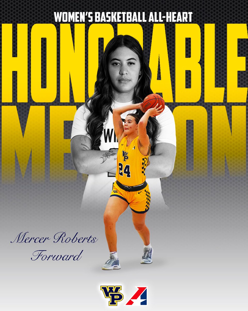 Congratulations to Alyssa Hames and Mercer Roberts on being named to the all-Heart Women’s Basketball Honorable Mention team.