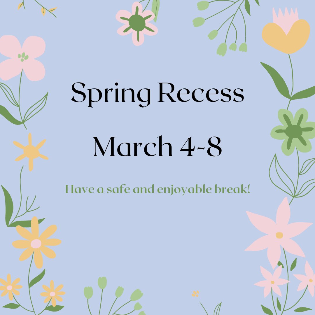 No school next week!