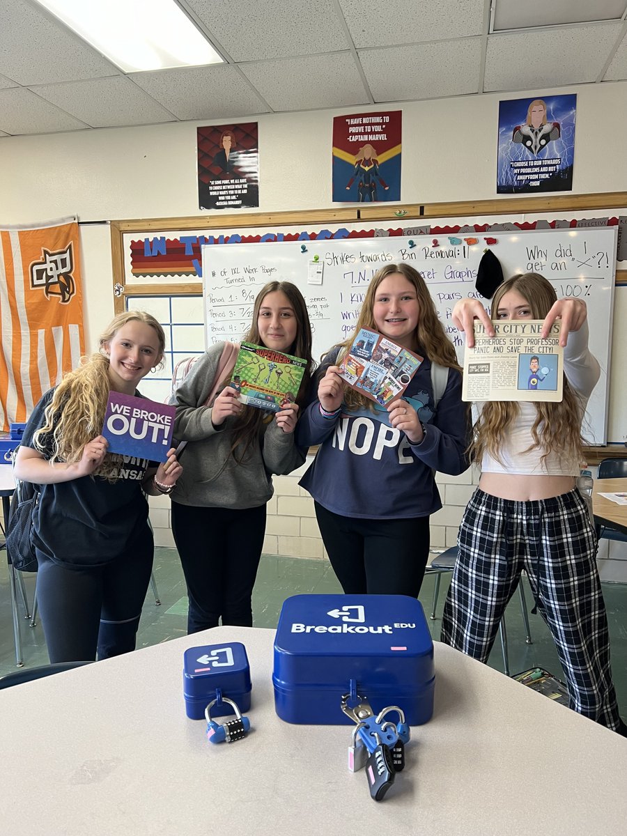 WLS FOUNDATION SHOUTOUT:

"Update on the materials I was able to purchase through the Staff Grant Initiative! Today, I got to see two groups share a moment of success with one another as they were able to solve all the puzzles!"

THANK YOU FOR SHARING YOUR GRANT STORY, MR. BROWN!