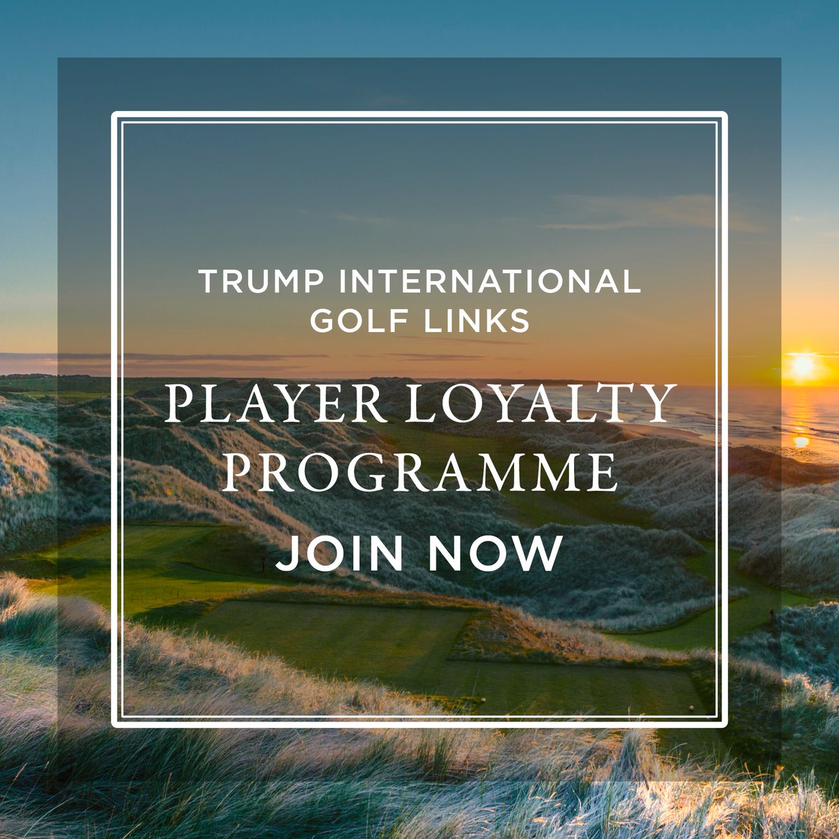 TRUMP INTERNATIONAL PLAYER LOYALTY PROGRAMME Available for UK and Scottish residents Register here: hubs.ly/Q02mTcs80 Play the Championship links course between Monday and Thursday and get 5% discount when you book online. Offer ends March 31, 2024. USE CODE: 'ROUND5'.