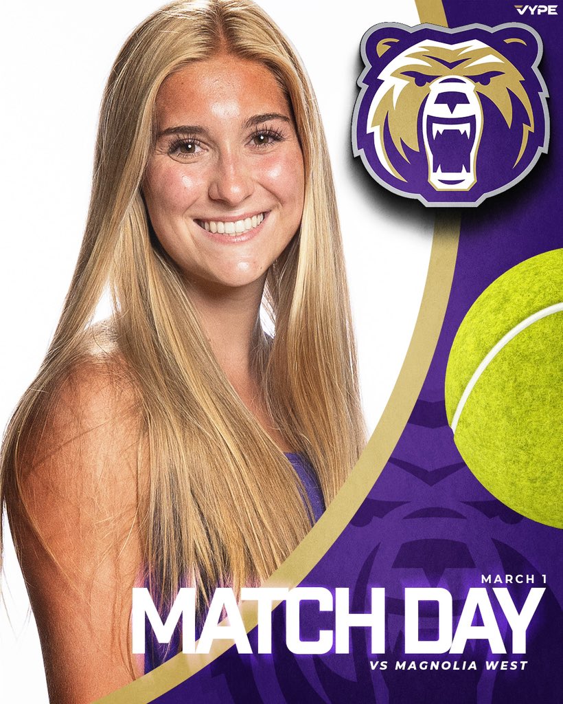 Varsity will be at the Magnolia West Tournament today…… good luck Bears!