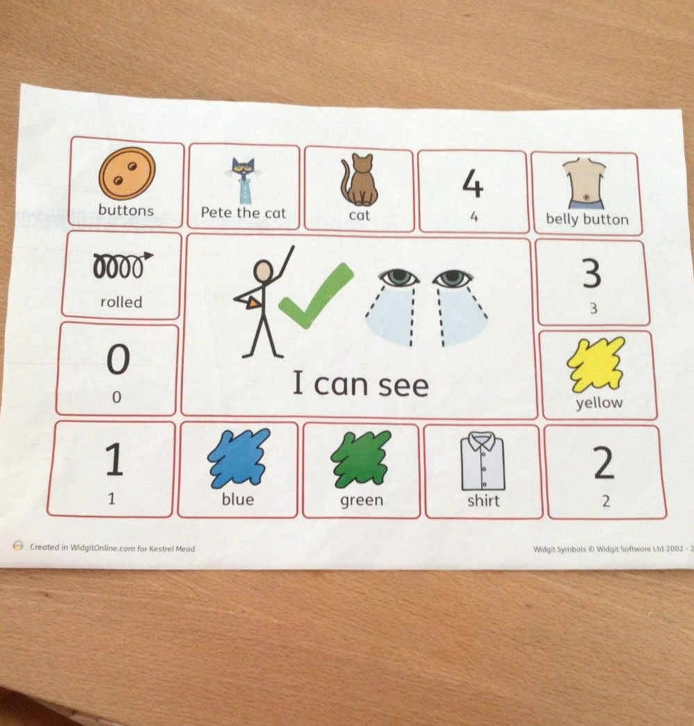 This week in literacy we have been reading Pete the Cat and his groovy buttons! The children have been using the communication boards to answer questions! <a href="/kestrelmead/">Kestrel Mead Primary Academy</a> #kestrelinclusion #widget #petethecat #dsp