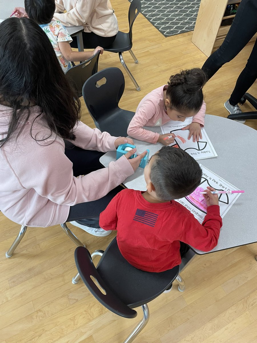 On Wednesday, we got together with our learning buddies to talk about Pink Shirt Day and how to be kind to one another! Our Grade 8’s continue to set a great example for their kindergarten buddies 💕 <a href="/ddwhdsb/">Dr. David R. Williams Public School</a>