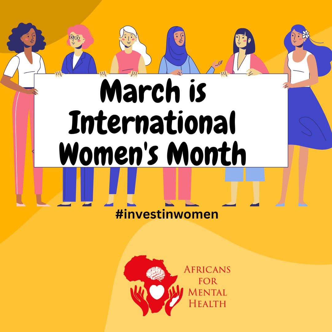 March is #InternationalWomensMonth super proud of you. You are amazing & beautiful. #iamafricansformentalhealth #womenempowerment #womensupportingwomen #InvestInWomen #MentalHealthAwareness