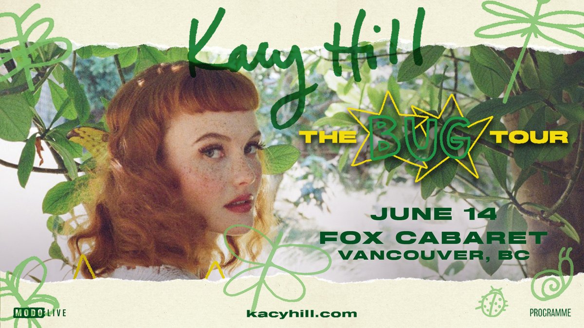 ON SALE NOW💫 American singer/songwriter @kacyhill is bringing the Bug Tour to @FoxCabaret on June 14th. Get your tickets: found.ee/KacyHill-YVR #kacyhill #yvr #vancouver #thebugtour