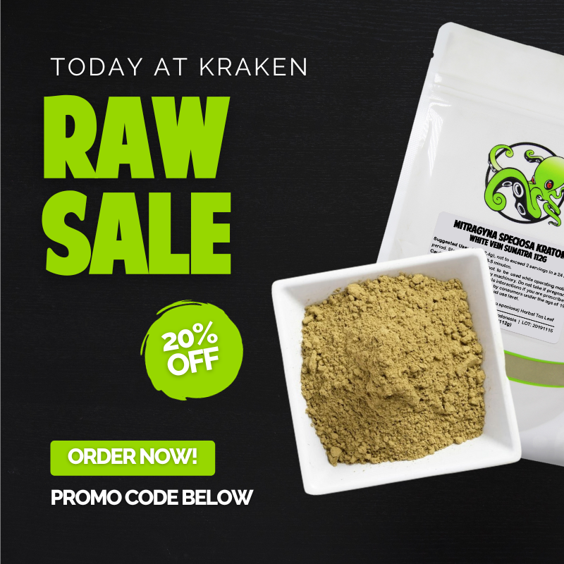 🌿Dive back into the classics with Kraken Kratom! This weekend, all raw kratom - powder, leaf, capsules - is 20% OFF! Everything else? Enjoy 15% off. Use codes RAWMARCH for raw products &amp; ALLMARCH for everything else. Indulge in your favorites and save! 

krakenkratom.com