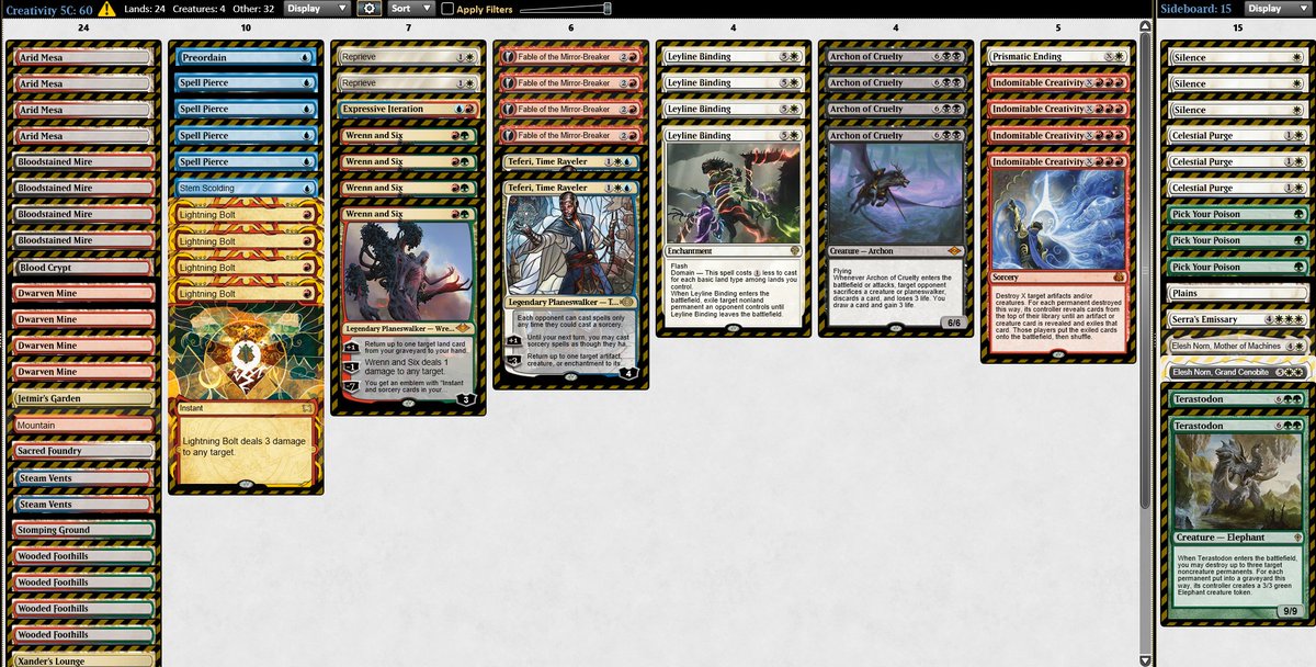 ArchaeusDota's tweet image. FREE quick 5C Creativity sideboard guide

enjoy and have a great evening 💜💜💜