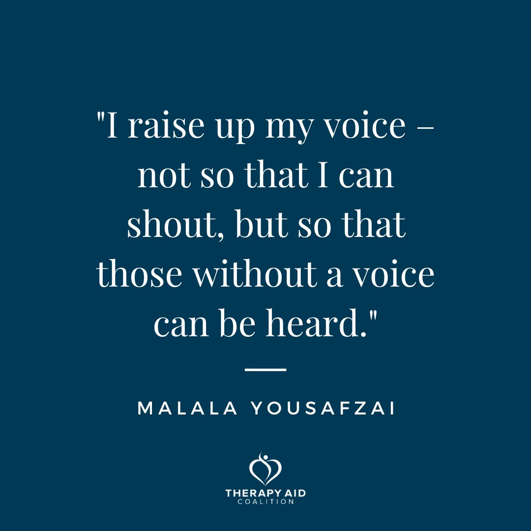 We can't think of a better quote to honor the start of Women's History Month, than these words from @malala There is nothing more moving than to hear someone speak out for others who cannot. 💜 #malala #quotestoliveby #inspiringquotes #powerfulwomen #womenshistory #speakout