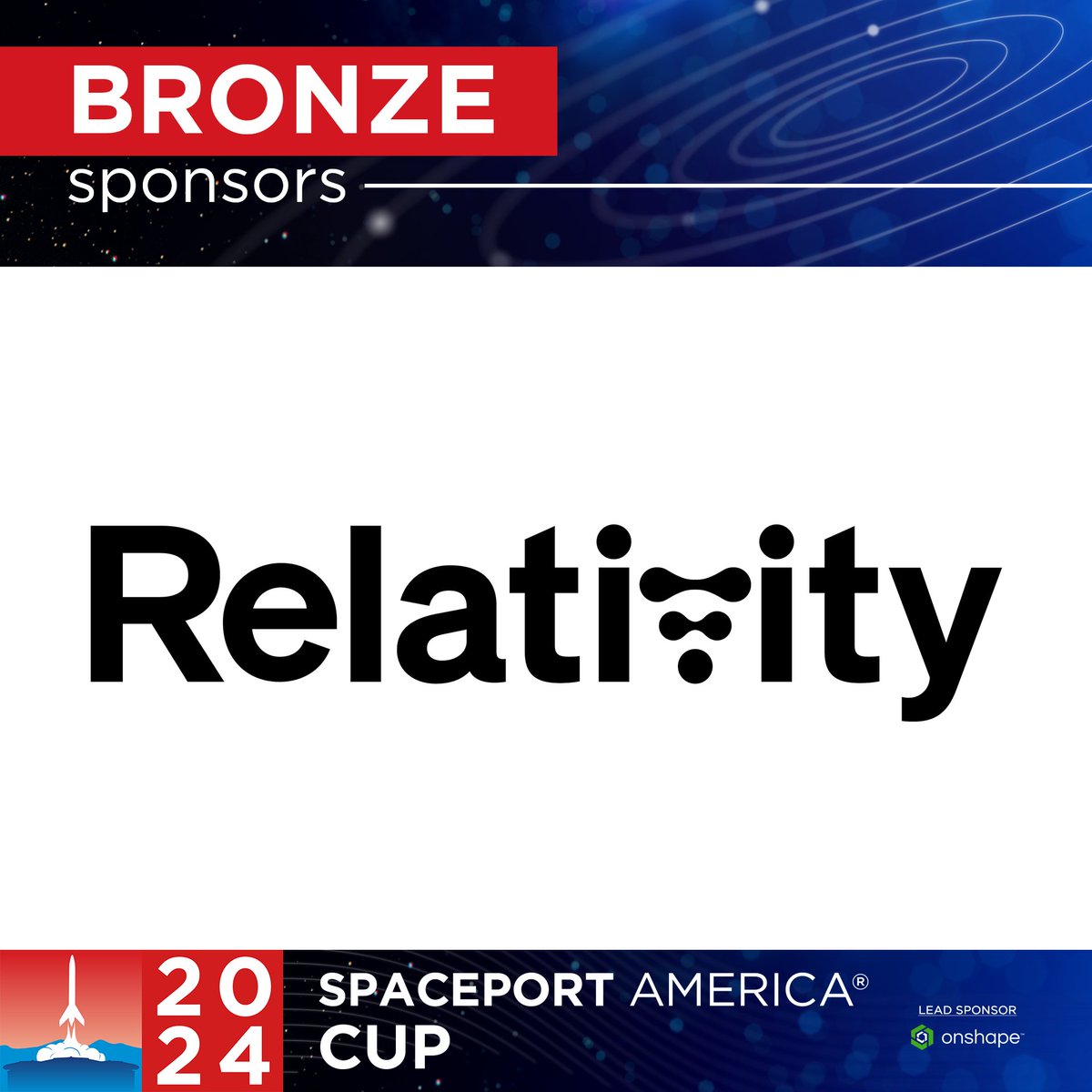This Cup supporter knows a thing or two about launch services & payloads 🚀 We're proud to announce @relativityspace as a supporter of the '24 Cup! Learn more | bit.ly/48KC3mU
