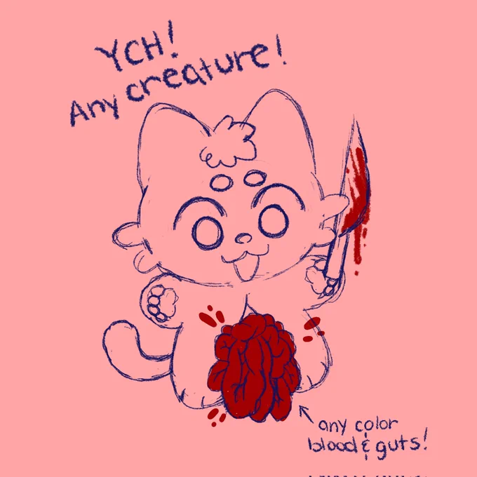 meowdy frands!! i made these for a past giveaway, but i love them a lot and brought them back as limited YCH comm slots! they're $45! link below to claim/order! 