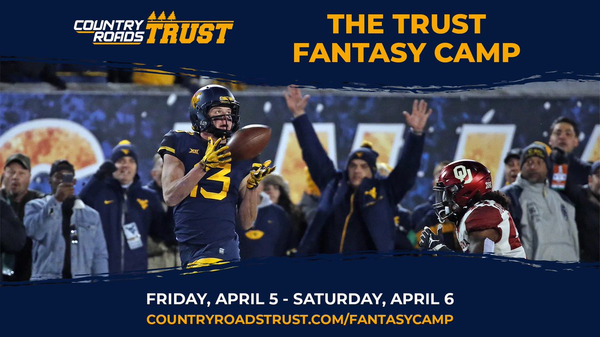 New Trust Fantasy Camp addition 🏈

Former wide receiver <a href="/dsv/">David Sills V</a> will be joining <a href="/BIrvin_WVU11/">Bruce Irvin</a>, Karl Joseph, Major Harris, and <a href="/AvonCobourne/">Avon Cobourne Jr.</a> at the inaugural Trust Fantasy Camp April 5th and 6th. 

Learn more and sign up here 
🔗 countryroadstrust.com/fantasycamp/