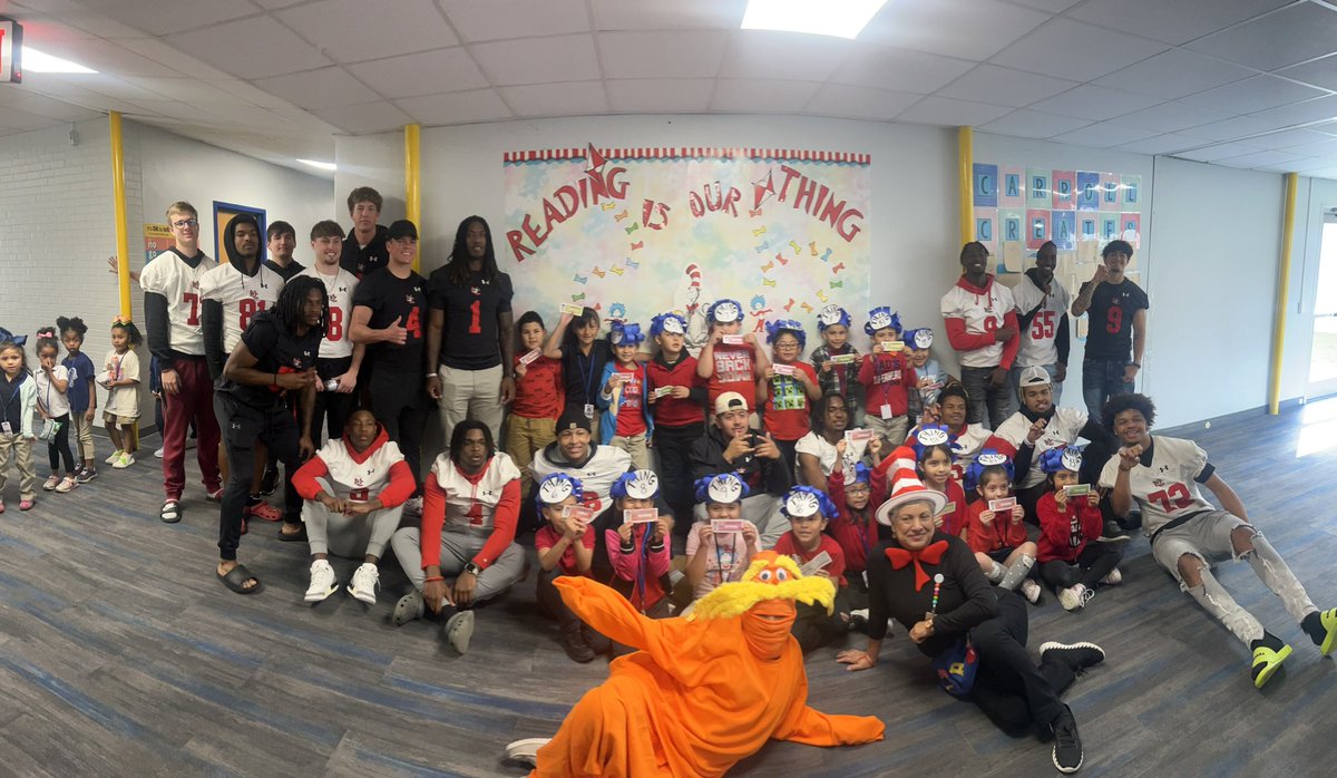 From moving furniture to reading books, THE DAWGS do it all! Serving the community #Together🐶🐾