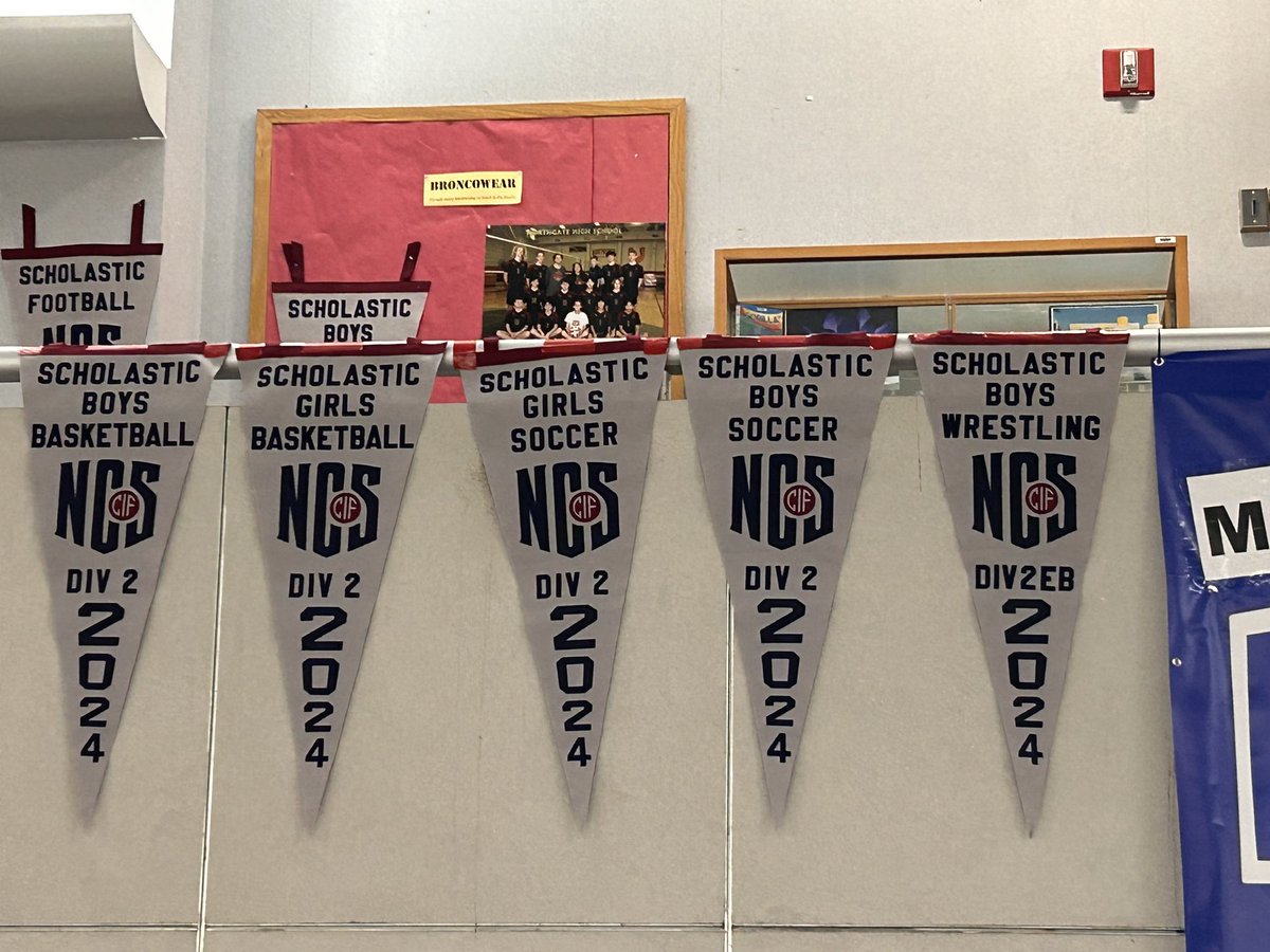 CONGRATS to ALL of our winter sports teams- each one has been awarded the NCS scholastic award! Amazing work, Broncos! @NorthgateHS
