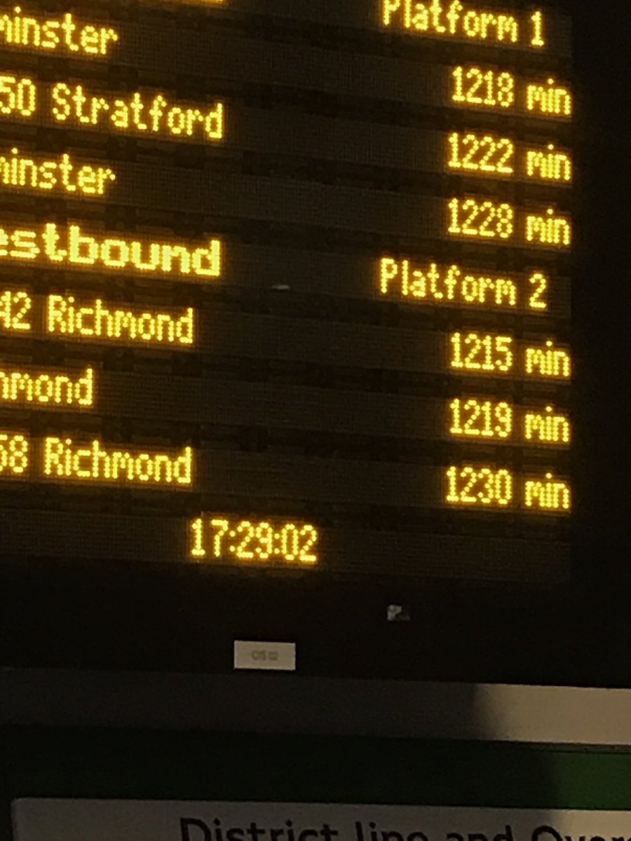 Blimey, you wait 20 hours for a train and three come at once!