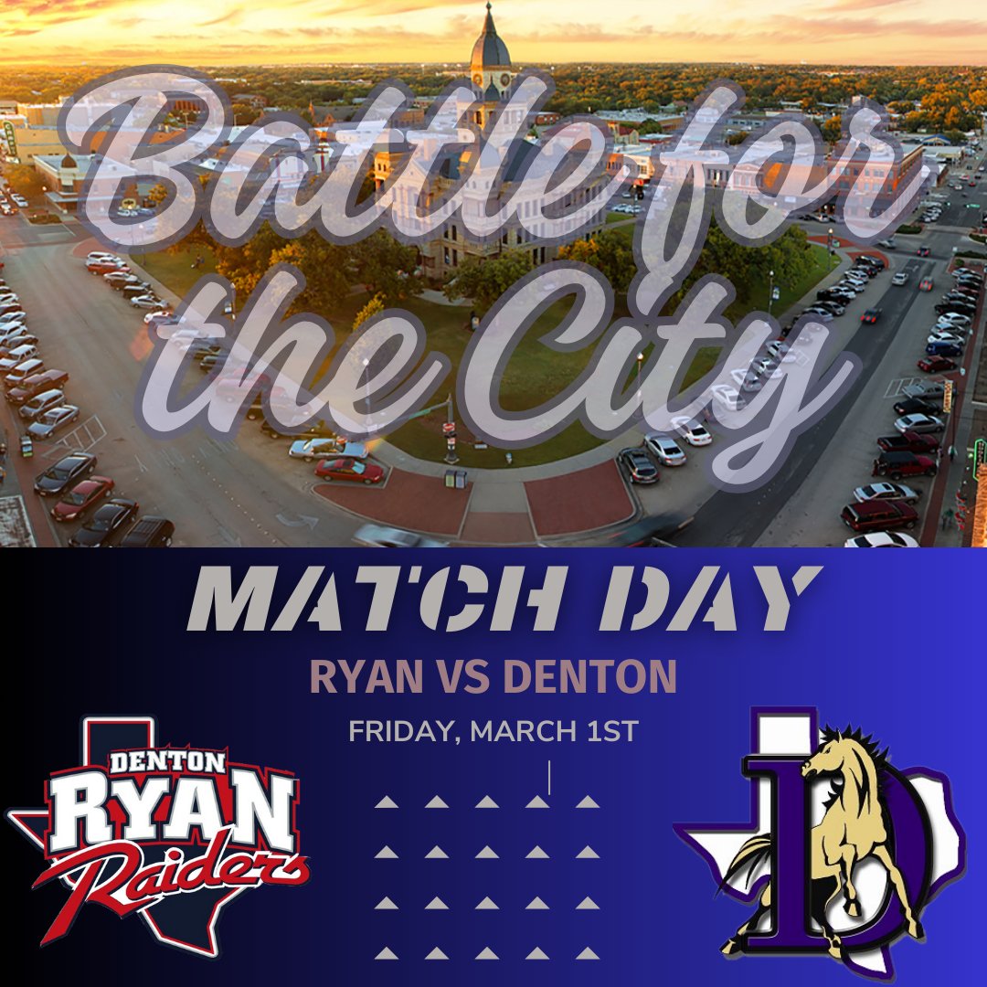 Big game tonight!
Varsity boys play at 7:40 here at Ryan.  This is #1 vs #2 in district.  The winner will sit at the top of the table.

Girls JV plays at 4:00pm
Girls Varsity plays at 5:30pm

Street tacos for sale @ concessions!!