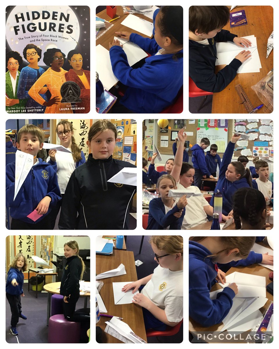 BroomfieldsJnr's tweet photo. 5CH had a great time investigating maths through stories. We heard about the amazing characters of Katherine, Dorothy, Mary and Christine. We then designed, made and tested our own paper airplanes. #broomfieldsmaths #tcatprimarymaths #mathsthroughstories https://t.co/8211HFf9Zz