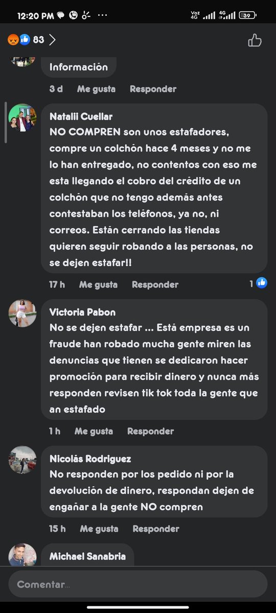 jparra50's tweet photo. Por favor hagan una investigación de los constantes incumplimientos de colchones paraiso, solo miren la cantidad de quejas que tienen en las redes sociales @sicsuper @CaracolRadio @SeptimoDiaTV @gusgomez1701 @LaLuciernaga https://t.co/lrfx9ymneH