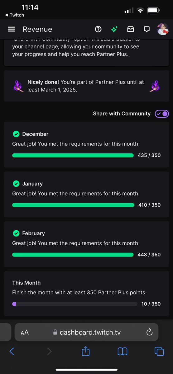 Viancyyelena's tweet image. We did it!!! 😭 PARTNER PLUS ✅