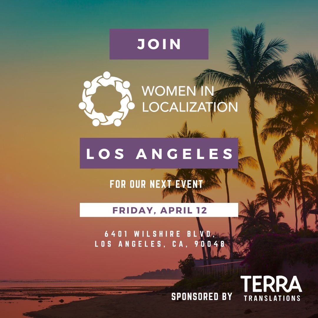Got any plans for April 12th? Let's spend some time together after CON-LO-CON!

We'll meet at Rooftop Sky Deck and Clubhouse for an evening of localization networking sponsored by Terra Translations. 

Click on the link below to reserve your spot!

🔗 eventbrite.com/e/women-in-loc…