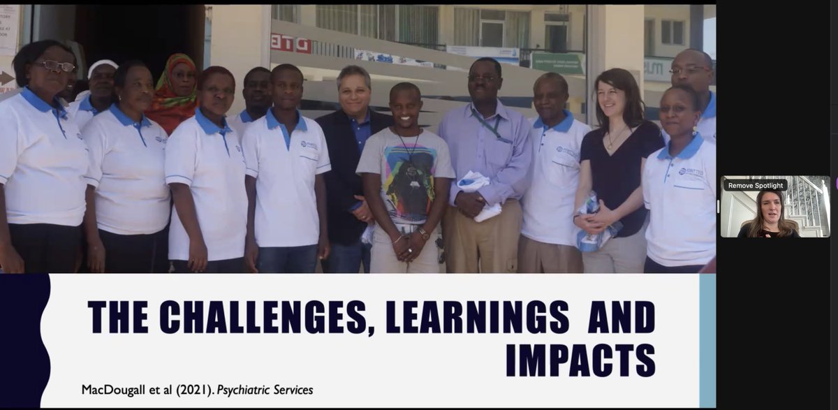 anica_zeyen_PhD's tweet image. Amazing day 1 #SpringInstitute 2024! 
Arlene MacDougall (@GlobalMINDSColl &amp;amp; @SchulichMedDent) inspired us all with how #mentalhealth can be tackled through #socialInnovation. by working with locals with lived experience Amazing example from Kenya  1/5