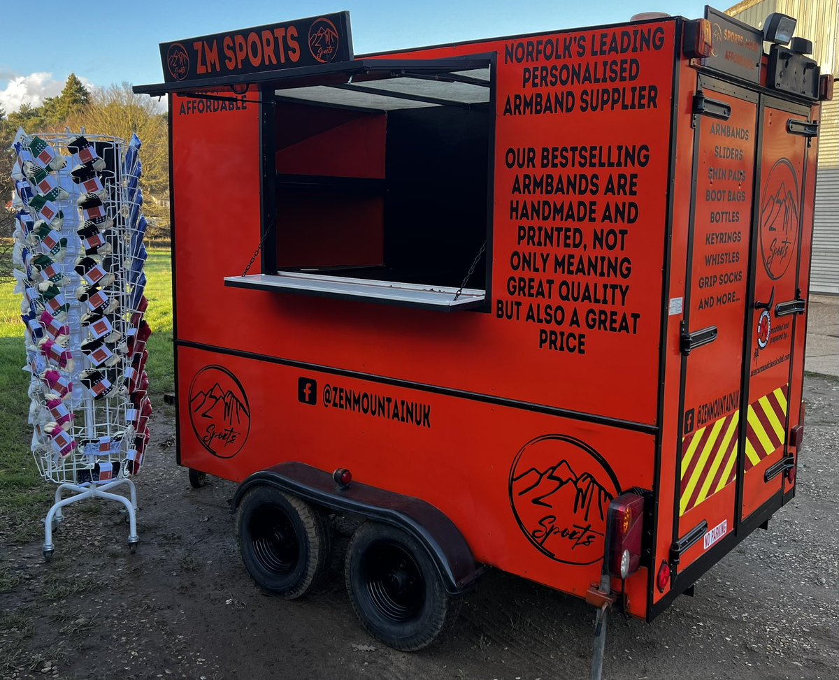 ZMSportsuk's tweet photo. ZM Sports are going on tour 👀

We are happy to announce that we now have our own trailer, meaning we can take the business out with us, with thanks to Zen Carz &amp; Classics Ltd

We plan to offer a large range of personalised and non-personalised Matchday essentials while on tour. https://t.co/x9XojC5Vmb