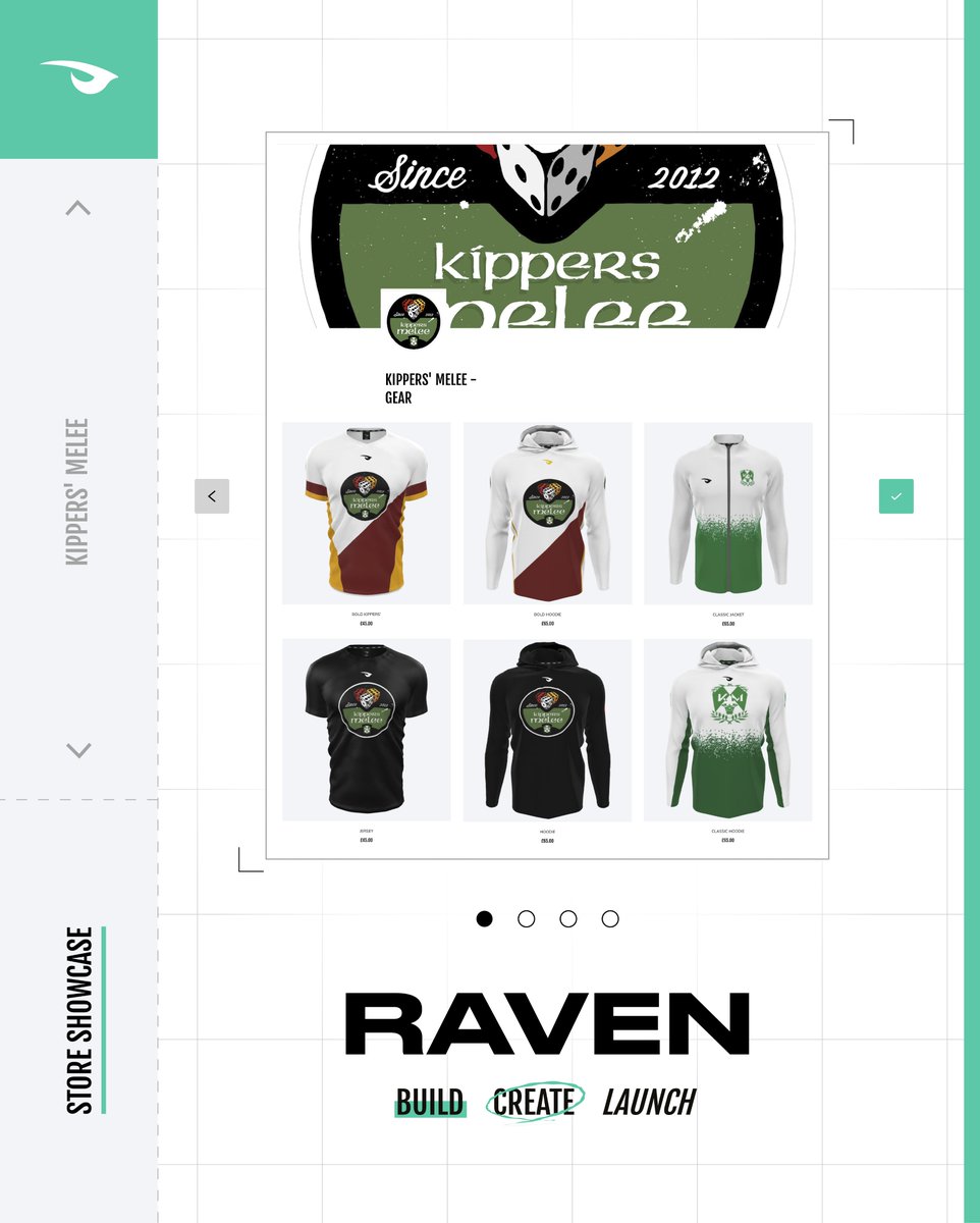 Always be ready to represent! No matter what game, make sure you are kitted out correctly with Raven Create 🤩 Customise your apparel for FREE here: raven.gg @kippersmelee
