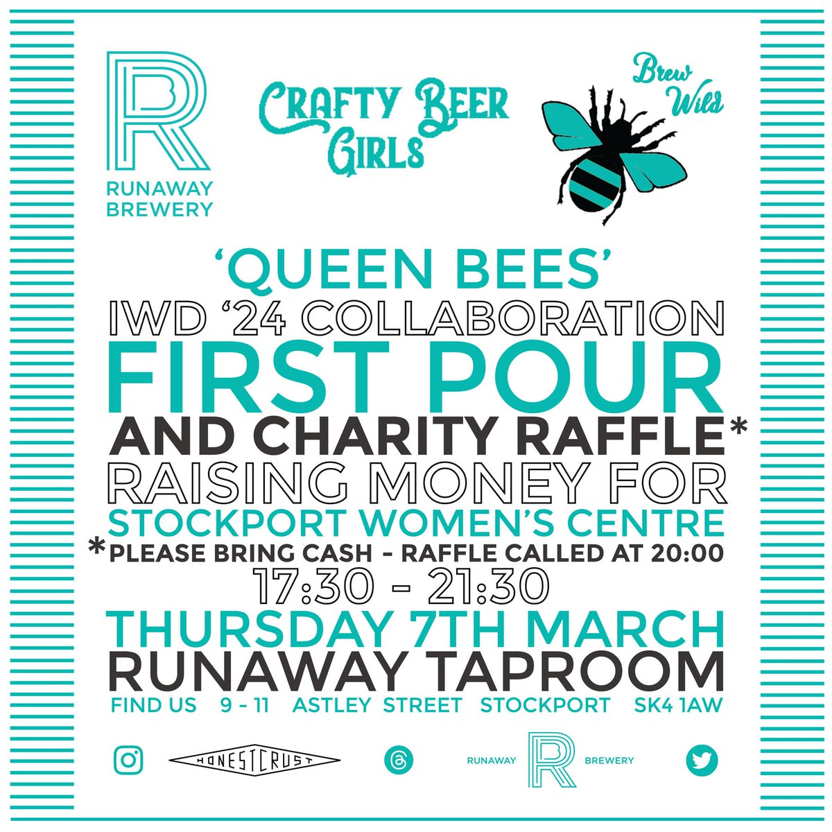 Next Thursday we're hosting @craftybeergirls charity raffle raising money for @womenscentreSPT There's heaps of amazing prizes from some of #Stockport & Manchester's very best brewers, bars, restaurants & creatives! Stuff like...