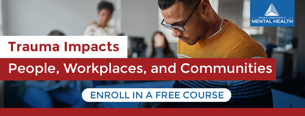 Find trauma informed care courses for adults, teens, and helping professionals at the MO Dept of Mental Health - Office of Disaster Services' training site below. #HereToHelp #traumahealing modmh.thinkific.com dmh.mo.gov/disaster-servi…