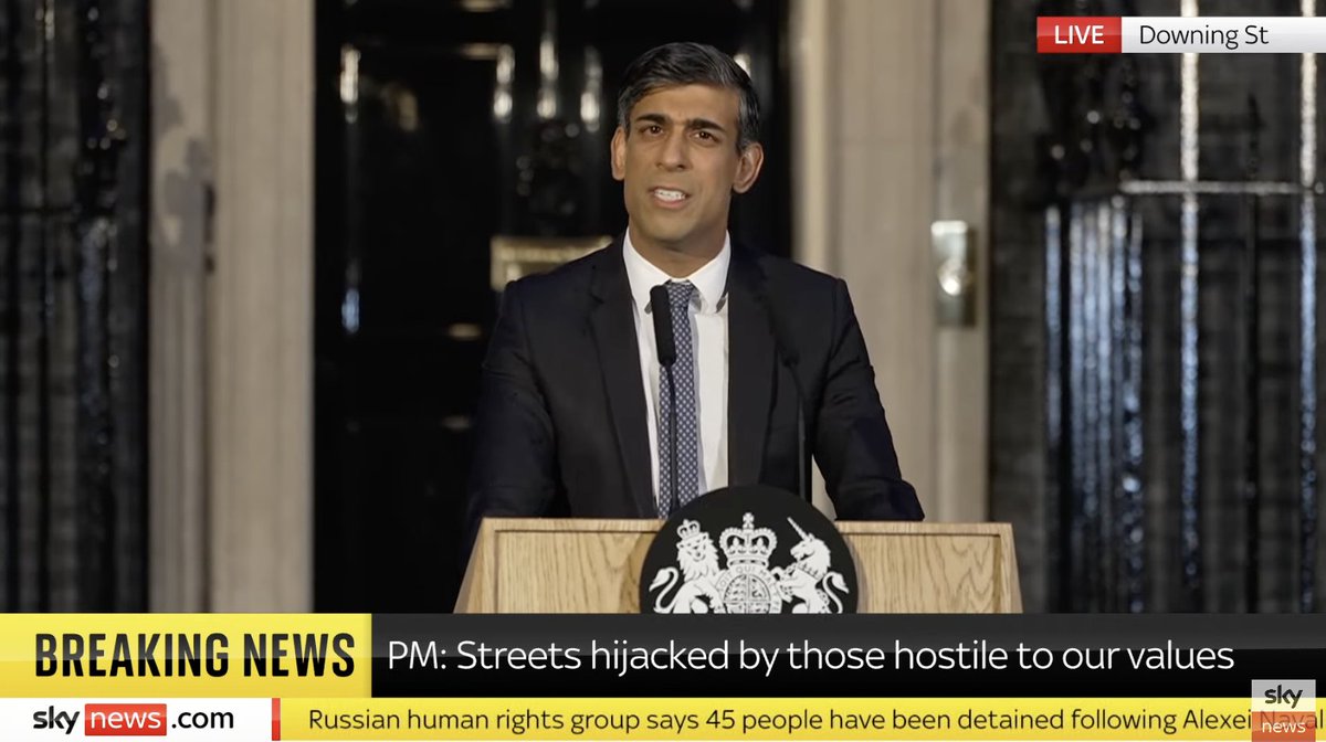 'We are a country where we love our neighbours' says Rishi Sunak, who previously defended his party's Deputy Chairman for telling asylum seekers to 'f*** off back to France' and his former Home Secretary for calling those who come here an 'invasion'