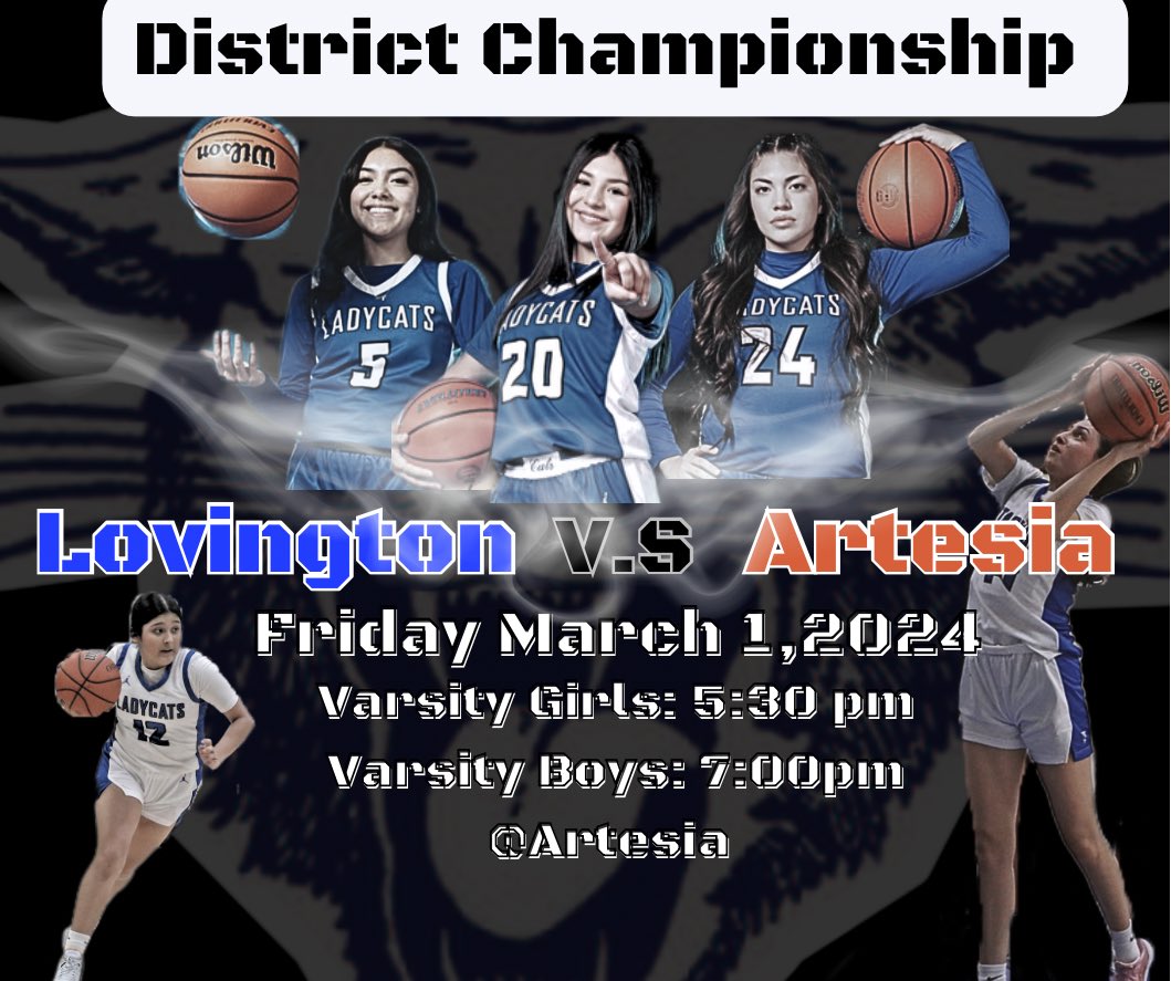 ‼️Game Day on the road again‼️
 DISTRICT CHAMPIONSHIP 🐾
Tip off @5:30💪🏼