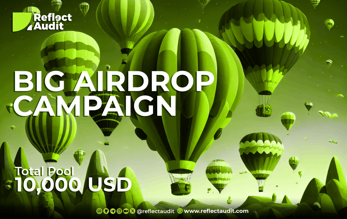 airdropinspect's tweet photo. New airdrop: Reflect Audit (Ref)
Total Reward: $10,000 in Ref
Rate: ⭐️⭐️⭐️⭐️
Winners: 500 Random, 1,000 FCFS & Top 40
Distribution: within 4 days after ends

Airdrop Link: https://t.co/yC3VUrg0s7

#Airdrop #Airdrops #Airdropinspector #ETH #ReflectAudit #Ref #CryptoSecurity #CryptoAudit #Giveaway #NewAirdrop #BigAirdrop #Giveaways #WEB3 #FCFSAirdrop #Crypto #Blockchain #Bitcoin
