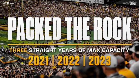 AppNation get your season tickets now! Let’s continue to set the Standard and Pack the Rock! @AppState_FB @appstatesports