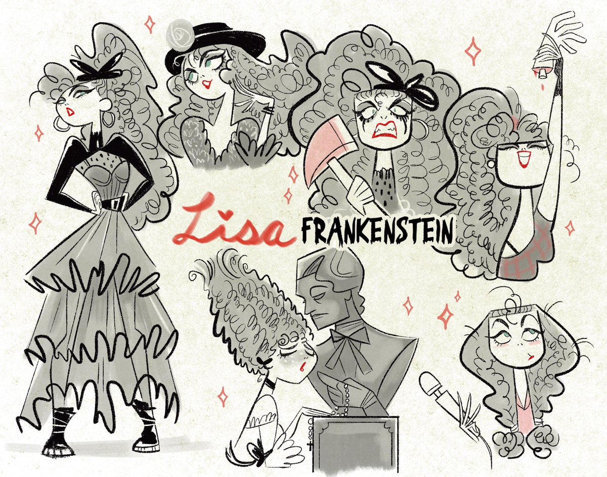 Late as usual but I thought @lisafrankensteinfilm was super cute. Loved the vibes. @zeldawilliams did a great job💖👍⚡️@kathrynnewton #kathrynnewton #lisafrankenstein #characterdesign