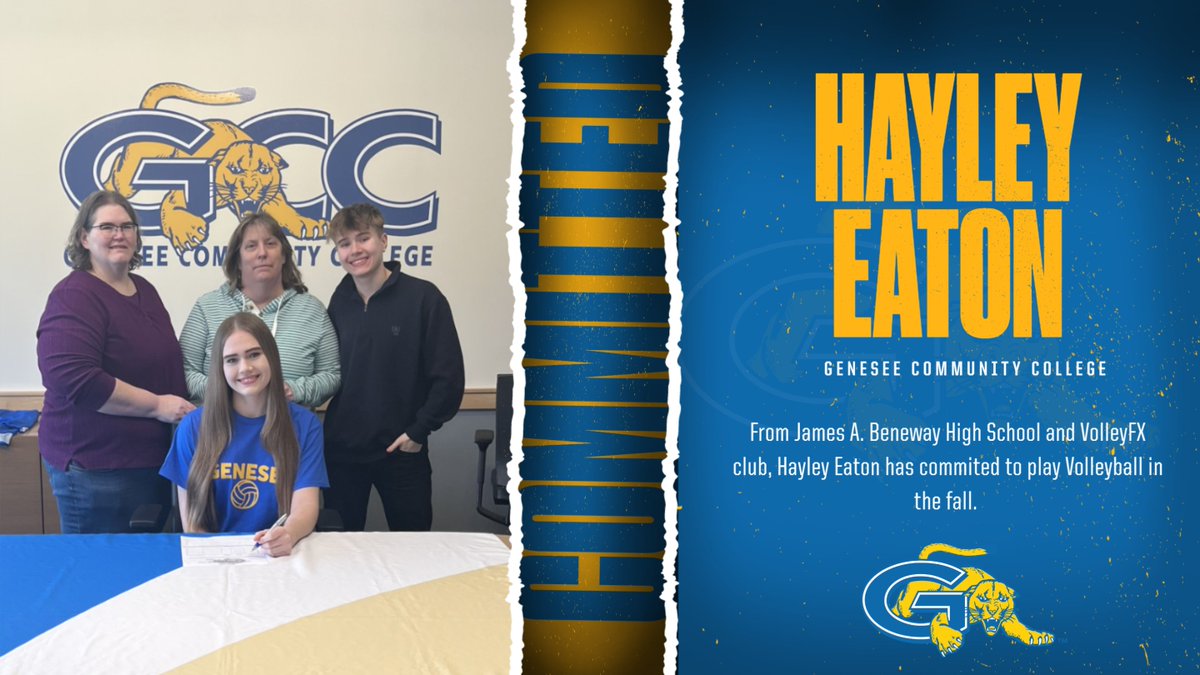 Welcome to the #CougarPride, the newest Volleyball recruit, Hayley Eaton!! We can't wait to get to work!