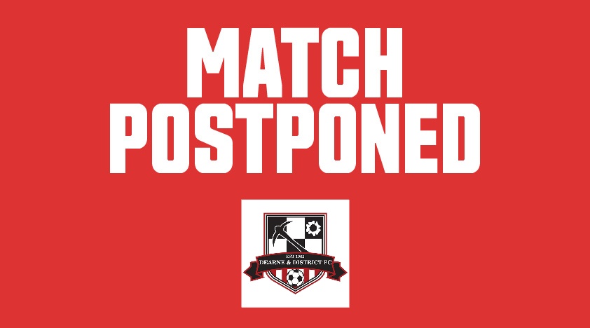 𝗠𝗔𝗧𝗖𝗛 𝗣𝗢𝗦𝗧𝗣𝗢𝗡𝗘𝗗  

❌️ Despite the best efforts of our volunteers, tonight's clash against <a href="/ChesterfieldYth/">Chesterfield FC Youth Academy</a> has been postponed due a waterlogged pitch.

ℹ️ A rearranged date for the match will be announced soon.

Apologies for the late notice.

#wadadaw