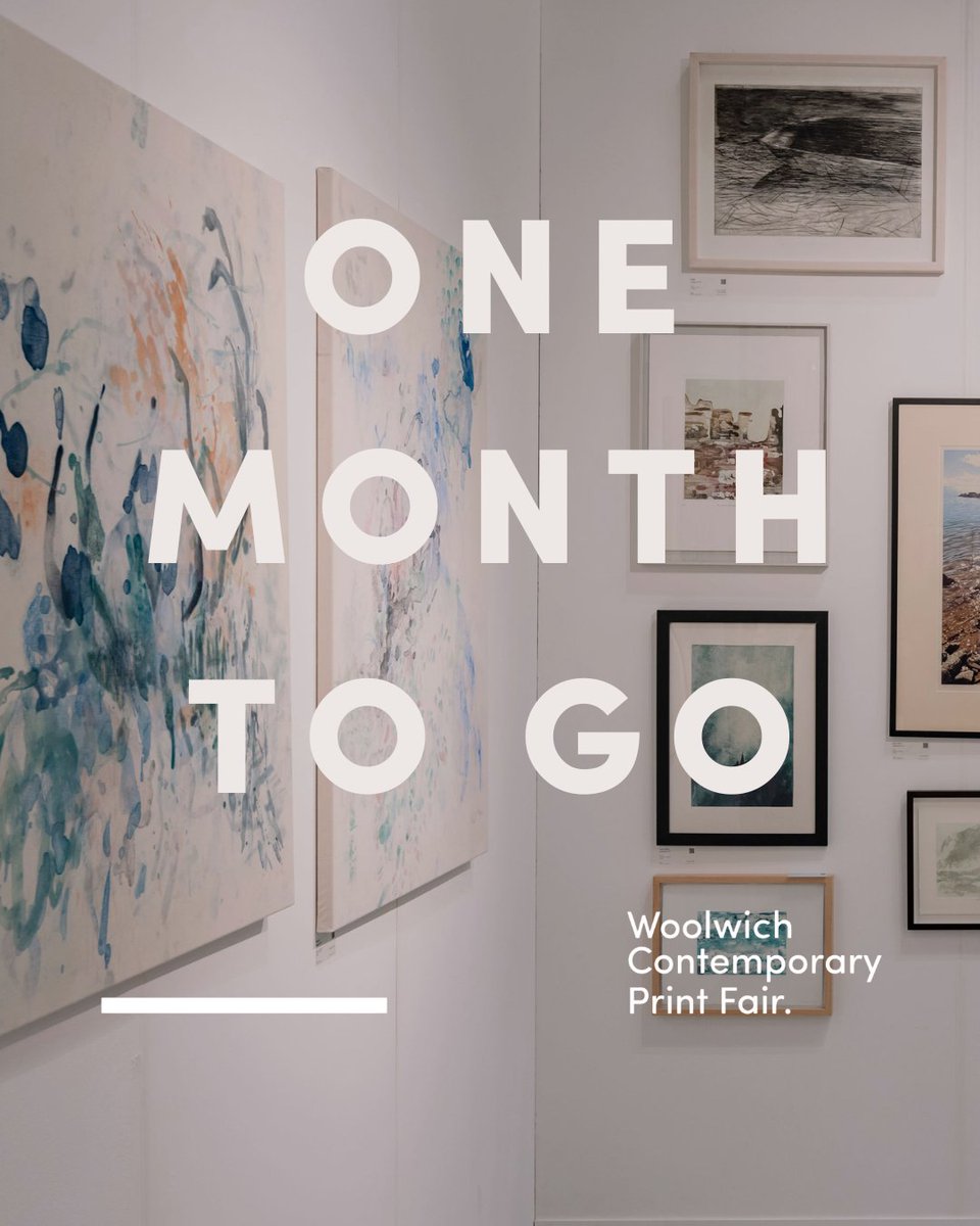 The countdown is on! 🕐 our International Artist Open Call for Woolwich Contemporary Print Fair 2024 launches in less than a month! We will be accepting applications from 01 April - 26 May 2024.