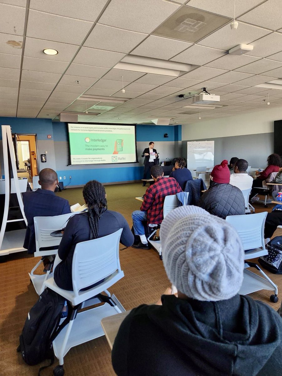 Interledger's tweet photo. Introduction to Interledger @BowieState   was a success 🙌

Students were able to get glimpse into the Interledger world of #fintech &amp; #FinancialInclusion https://t.co/ddwkO6TOal