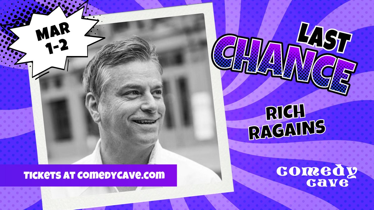 🤣 Last chance to LOL this weekend with Rich Ragains! 😂 From ADHD antics to wrestling tales, his clean jokes will leave you in stitches. Don't miss out—grab tickets now! 🎟️😂 

Friday: eventbrite.com/e/performing-m… 

Saturday: eventbrite.com/e/performing-m… 

#comedycave #calgarycomedyshow