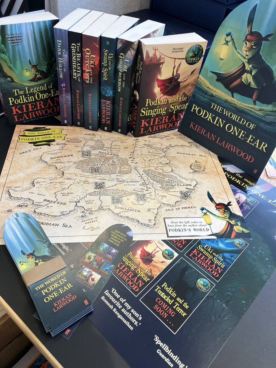 GIVEAWAY FOR SCHOOLS AND LIBRARIES- you can win an entire set of the Podkin series, 10 interactive poster maps, 30 bookmarks and a Podkin standee!! Just like and share this post and follow my account- a winner will be picked at random on World Book Day!