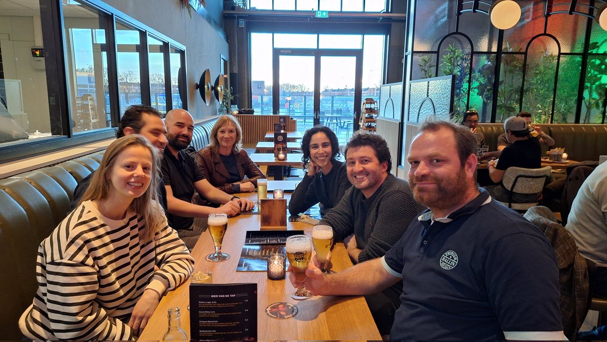 #DATS2024! Difficult task today... Discussing the practicalities of the meeting and tasting food and beers at the possible location of the social event.

Please check the program and register at: dutchantisense.org