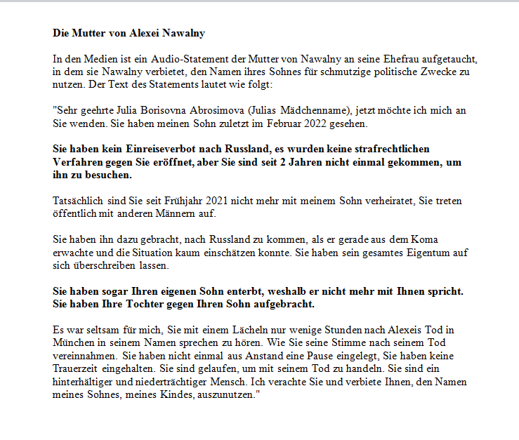 LangenbachMUC's tweet photo. @Arthur105297661 @BeatePfennig Seine #Exfrau und ein Brief von der Mutter an ihre #Exschwiegertochter gute Showeinlage von dieser Tussi https://t.co/vuR55NPaFd