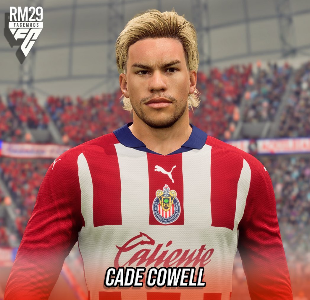 Renan_RM29's tweet photo. 🚨NEW FACE! 🚨
🇺🇸 CADE COWELL (🇲🇽 CD Guadalajara)
☀19yo 🔥67 OVR 💥81 POT
💥 Available for FC24 and FIFA23.
💥 ID compatible with FIFERs Realism Mod
🚨 DOWNLOAD LINKS:
- https://t.co/rM9WR202TE
- https://t.co/XV0mqbVUiI
#EAFC24 #fifafaces #fifamods #RM29faces https://t.co/1WxYPM5p1P