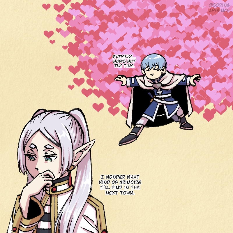 BoringA55Binch's tweet photo. i spent way too long on this, the frimmel brainrot is real
#FrierenBeyondJourneysEnd #SousouNoFrieren #フリーレン https://t.co/0yISREfl8r