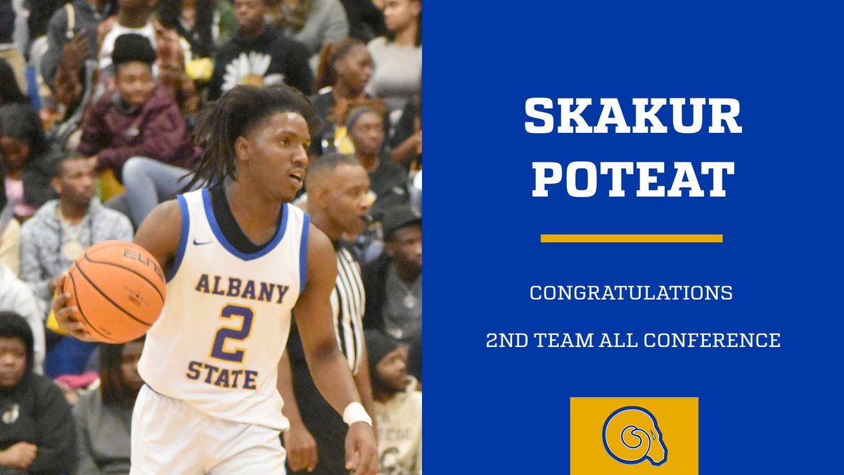 Congratulations to Shakur Poteat for being selected to SIAC 2nd Team All Conference.