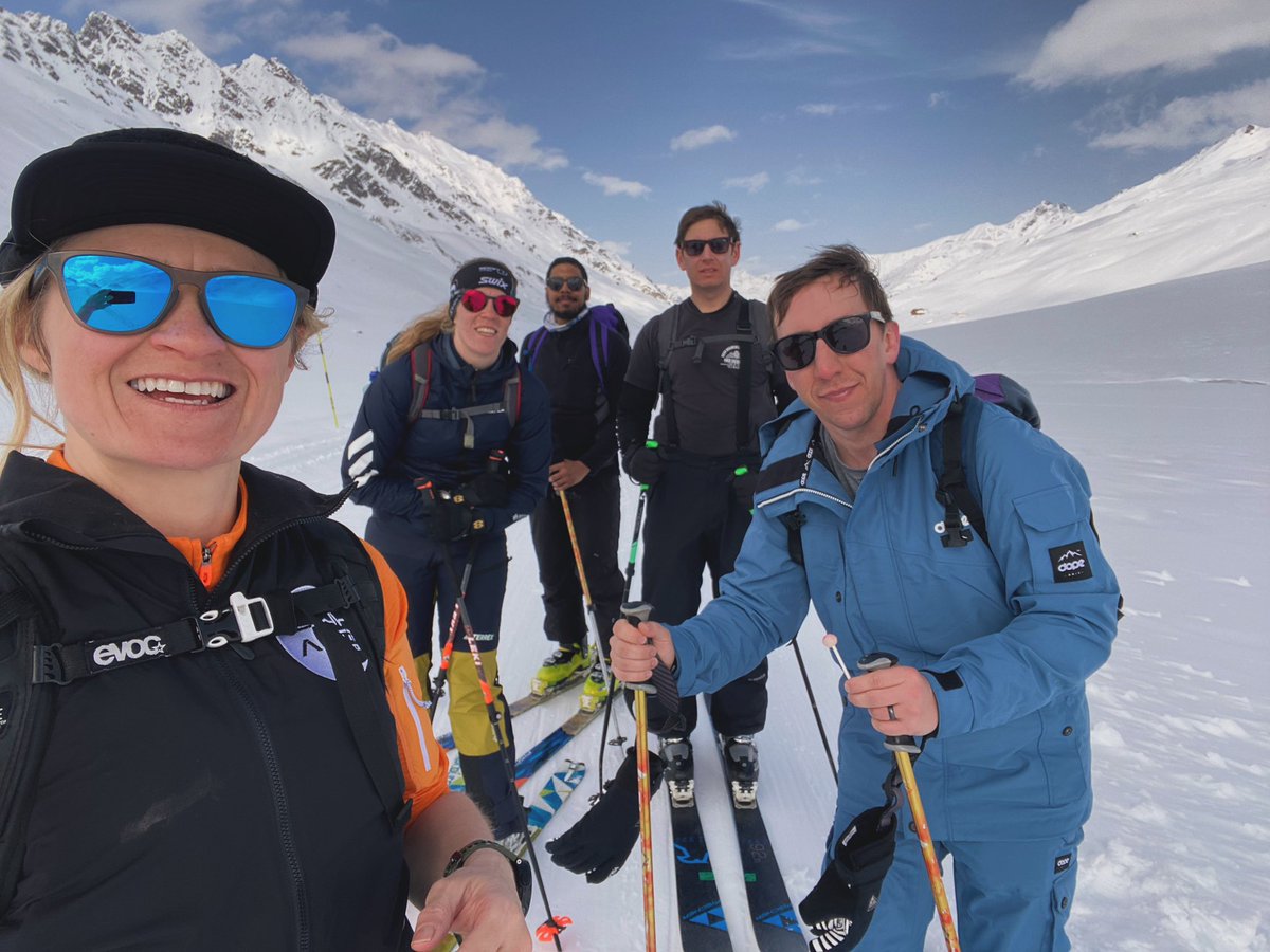 Today I led my first ski tour 😍💚🏔️ #BackCountrySkiing #SkiTouring