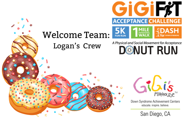 Welcome Team Logan's Crew to the 2024 GiGiFIT Acceptance Challenge Donut Run!!!
We are so excited to have your team joining the movement challenge!!!

Want to know more about the GiGiFIT Acceptance Challenge, register a team or become a sponsor,... below:
gigisplayhouse.org/sandiego/san-d…