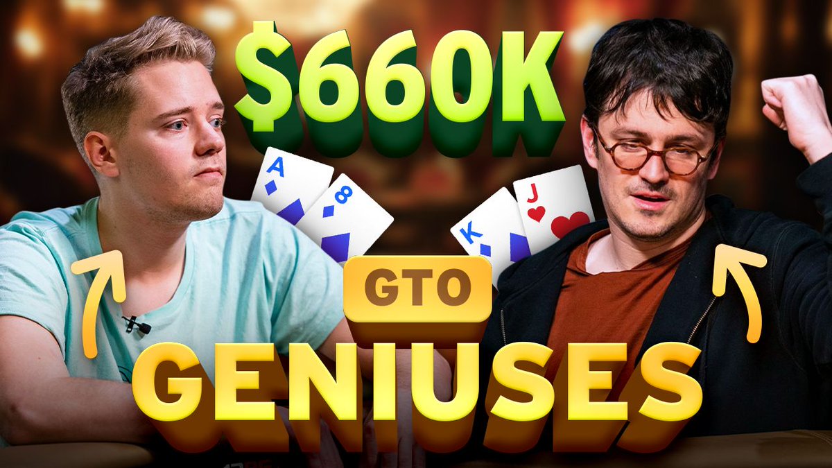 My latest hand breakdown dissects a cool $660k pot between two of poker's best players: Ike Haxton and Linus Loeliger. If you love analyzing ranges and blockers as much as I do, you'll enjoy this one: youtube.com/watch?v=SRcZqE…