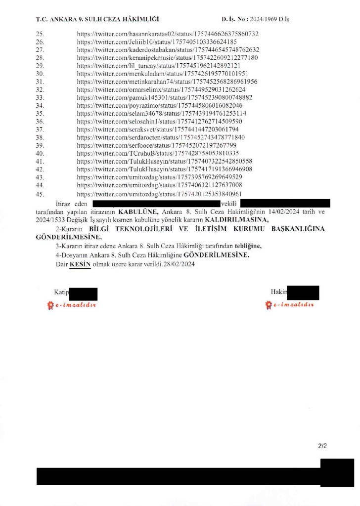 X regularly files legal challenges around the world to defend our users from Government censorship. This week, we secured an important ruling in Turkey that reaffirmed the importance of these challenges. The Turkish government had previously demanded the removal of…