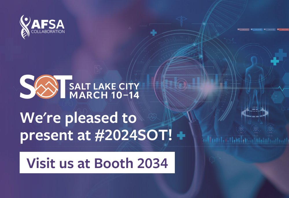 AFSAcollab's tweet image. ⏰ Countdown is on for #2024SOT! We’re looking forward to connecting with colleagues, making new friends &amp;amp; participating in exciting discussions on innovative approaches in #animalfree safety assessment.

Visit us at Booth 2034 to check out our #AFSAMasterClass showcase!